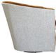 Cozy Life Milano Orange/Tan Swivel Chair-3