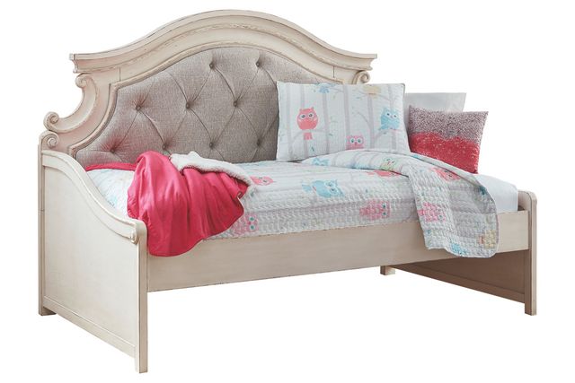 Signature Design by Ashley® Realyn Chipped White Twin Day Youth Bed with Storage-1