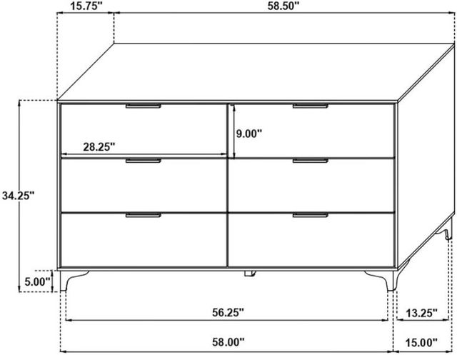Coaster® Kendall 5-Piece White California King Bedroom Set-3