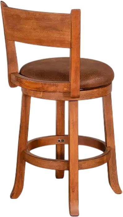 Sunny Designs™ Sedona Rustic Oak 24" Fullback Swivel Bar Stool-3
