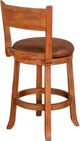 Sunny Designs™ Sedona Rustic Oak 24" Fullback Swivel Bar Stool-3