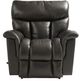 La-Z-Boy® Mateo Charcoal Leather Manual Rocking Recliner-1
