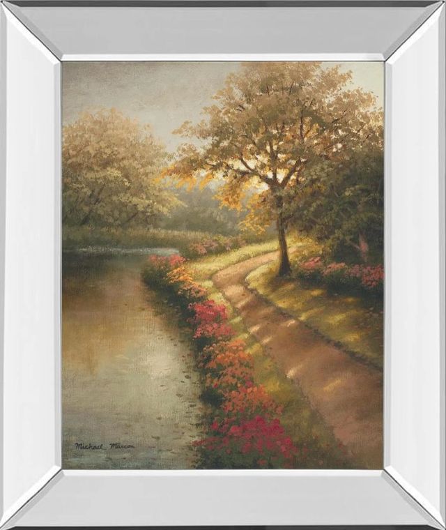 Classy Art Morning Light l by Michael Marcon Mirror Framed Wall Art-0