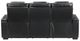Homelegance®  Apex Black Leather Double Power Reclining Sofa with Center Console-4