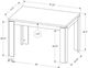 Monarch Specialties Inc. Grey Reclaimed Wood Dining Table-1