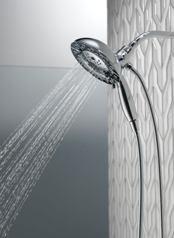 Delta Universal Showering Chrome 1.75 GPM H2Okinetic® In2ition® 5-Setting Two-in-One Shower-2