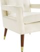 TOV Furniture Draper Cream Velvet Chair-3