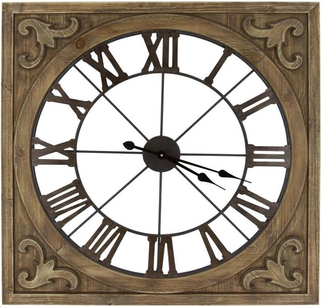 Classy Art Brown Wall Clock-0
