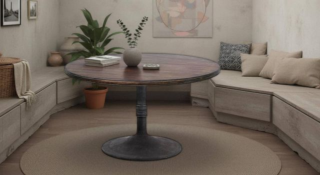 Nest Home Collections Sadie Java 48" Round Dining Table-1
