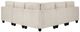 Homelegance® Walterboro 5-Piece Beige L-Shape Sectional with Storage-3