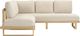 TOV Furniture Evan 2-Piece Cream Wooden Outdoor L-Shaped Sectional-0