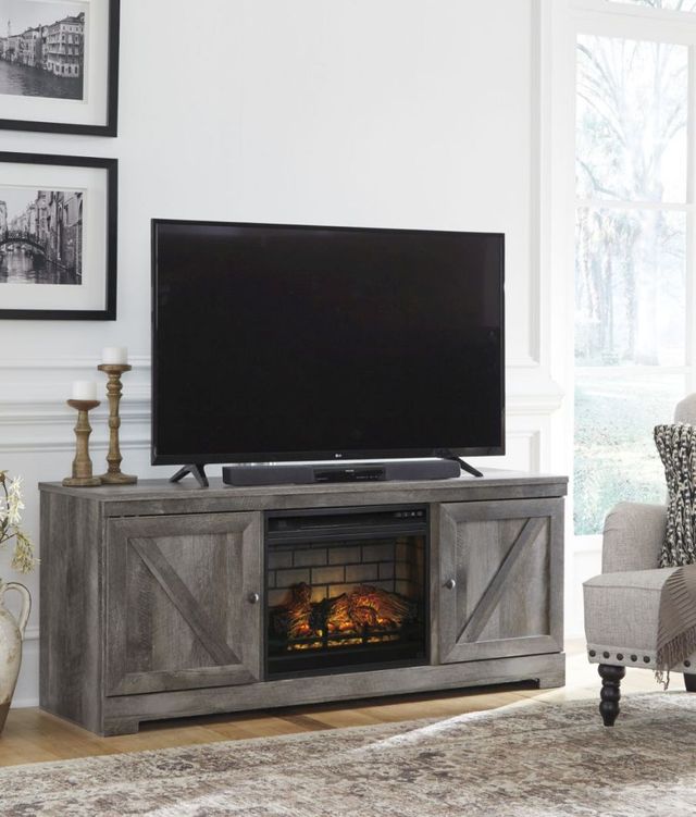 Signature Design by Ashley® Wynnlow Gray 63" TV Stand with Electric Fireplace-4