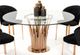 VIG Furniture Modrest Glass/Rosegold Round Dining Table-2