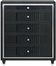 Coaster® Ravenne Black Upholstered LED Chest-3
