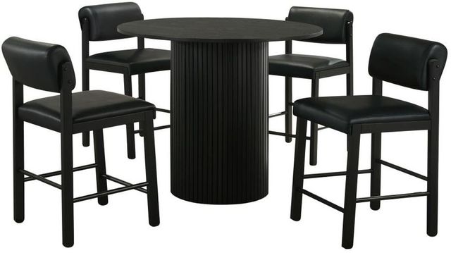 Coaster® Hamlyn 5-Piece Black Counter Dining Set-0