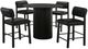Coaster® Hamlyn 5-Piece Black Counter Dining Set-0