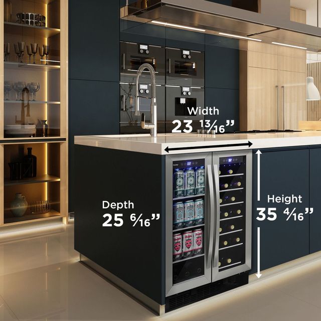 Danby® 5.2 Cu. Ft. Stainless Steel Built-In Beverage Center -4