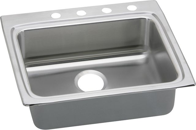 Elkay Lustertone® Classic Lustrous Satin 25" x 22" x 6" 2-Hole Single Bowl Drop-in ADA Sink-0