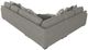 Benchcraft® Ardsley 3-Piece Pewter L-Shape Sectional-4