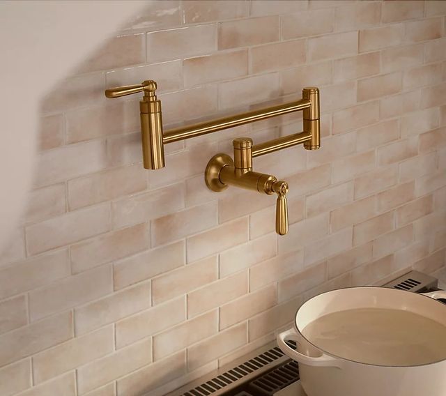 KOHLER® Edalyn™ by Studio McGee Vibrant Stainless Wall-Mount Pot Filler-1