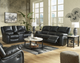 Signature Design by Ashley® Calderwell Black Reclining Power Sofa-4