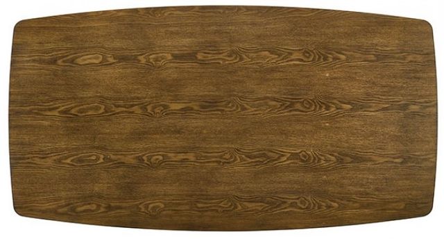 Furniture of America® Oberwil Antique Oak Dining Table with Black Legs -2