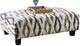Furniture of America® Kempston Beige/Gray Ottoman-0