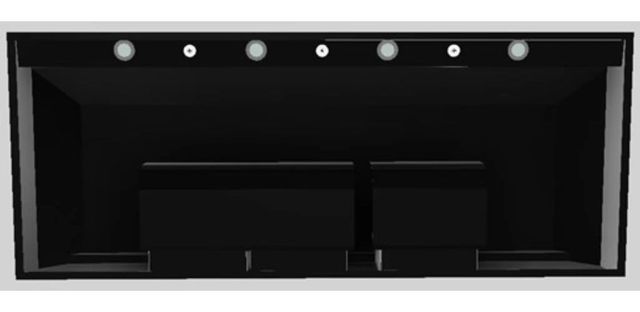 Vent-A-Hood® Designer Series 60" Black Wall Mounted Range Hood-3