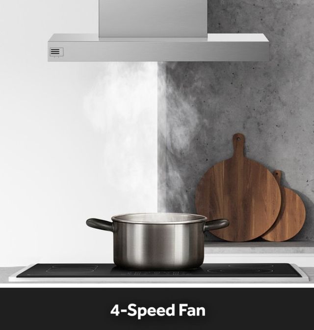 GE® 36" Stainless Steel Island Range Hood with Clean Air Sensors-3
