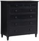 aspenhome® Caroline Soft Black Secretary Chest-0