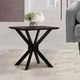 Armen Living Pirate Coffee Bean Brush End Table-4