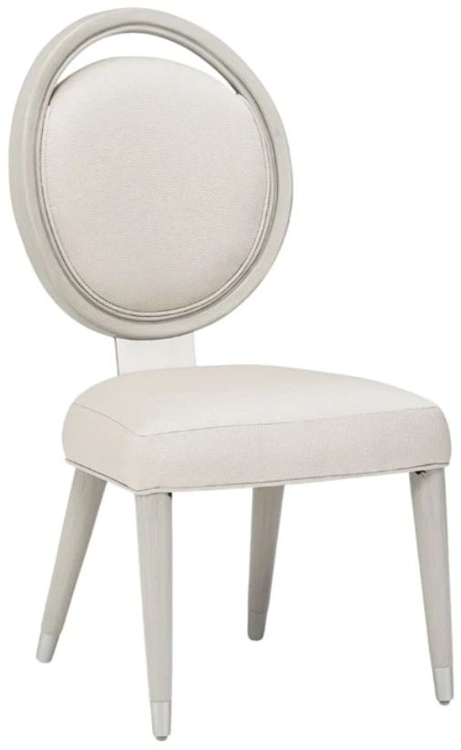 Michael Amini® Eclipse Ivory Jacquard/Moonlight Side Chair-0