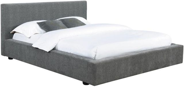 Coaster® Gregory Graphite Upholstered Platform Bed-0