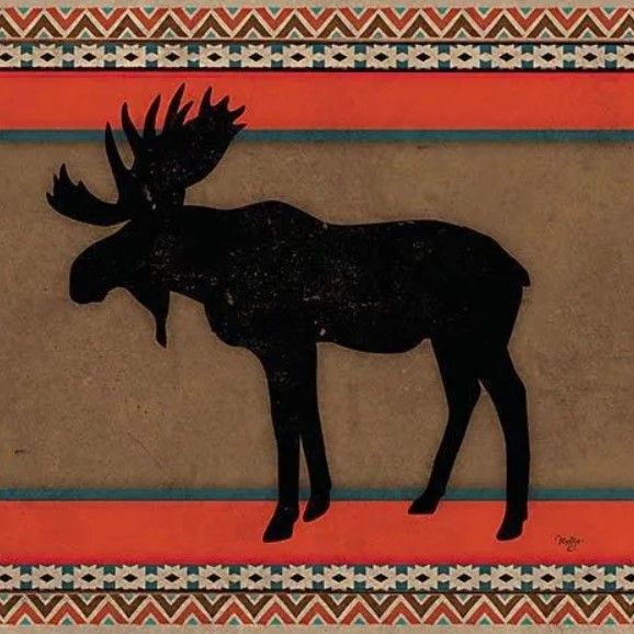 Classy Art Out West Moose by Mollie B. Wall Art-0