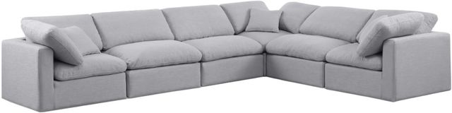 Meridian Furniture Indulge 6-Piece Gray Modular Sectional-0