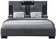 Global Furniture USA Oscar Dark Gray 8 King Panel Bed No Wood Trim-1