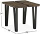 Magnussen Home® Dartmouth Sawmill Rectangular End Table with Galvanized Steel Legs-3