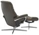 Stressless® by Ekornes® Customizable Sunrise Large Manual Recliner and Ottoman with Cross Base-3