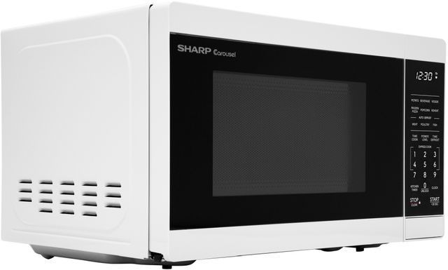 Sharp® 0.7 Cu. Ft. 700W White Countertop Microwave-2