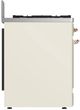 Ilve® Majestic III 30" Antique White Pro Style Dual Fuel Liquid Propane Range with Triple Glass Door and Copper Trim-4