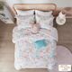 Olliix by Urban Habitat Kids Iris Blush Full/Queen Woodland  Animals Cotton Reversible Comforter Set-0