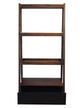 A & B Home Marcia Dark Brown Ladder Desk and Shelf-1