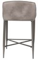 HH2 Home Phoenix 2-Piece Pewter/Weathered Gray Leather Counter Stool-4