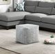 Homelegance® Easley Black/White Pouf-1