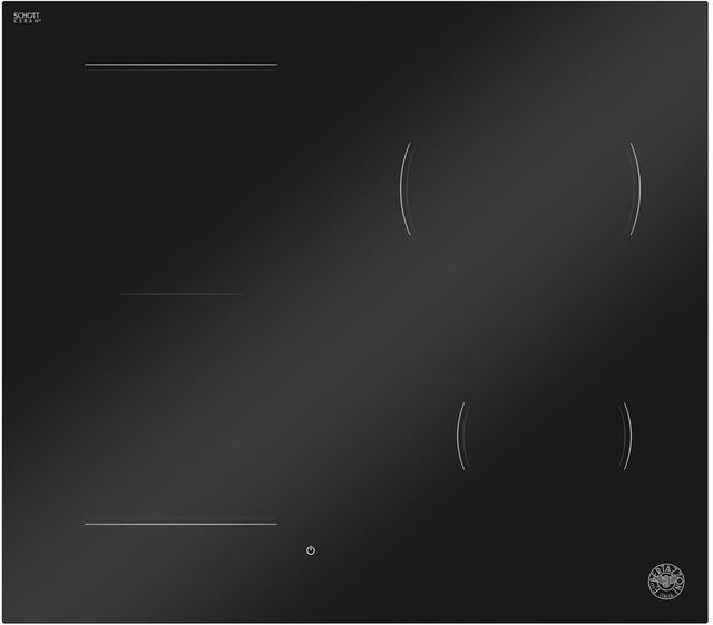 Bertazzoni Professional Series 24" Black Glass Induction Cooktop with Concealed Central Touch Slider Interface-0