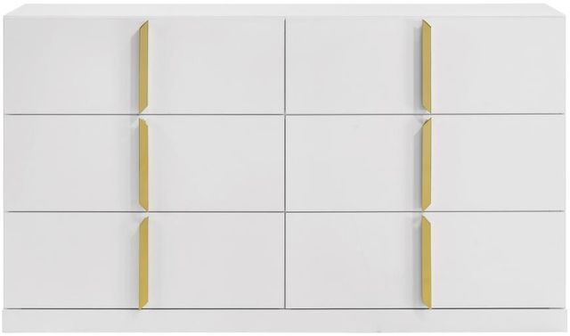 Coaster® Ines White High Gloss Bedroom Dresser Cabinet-1