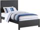 Winners Only® Fresno Charcoal Youth Twin Panel Bed-0