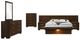 Coaster® Jessica 6-Piece Cappuccino Queen Panel Bedroom Set with Nightstand Panels-0