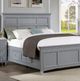 Furniture of America® Castlile 4-Piece Gray Full Bedroom Set-4