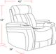 Parker House® Royce Fantom Ivory Power Recliner-2